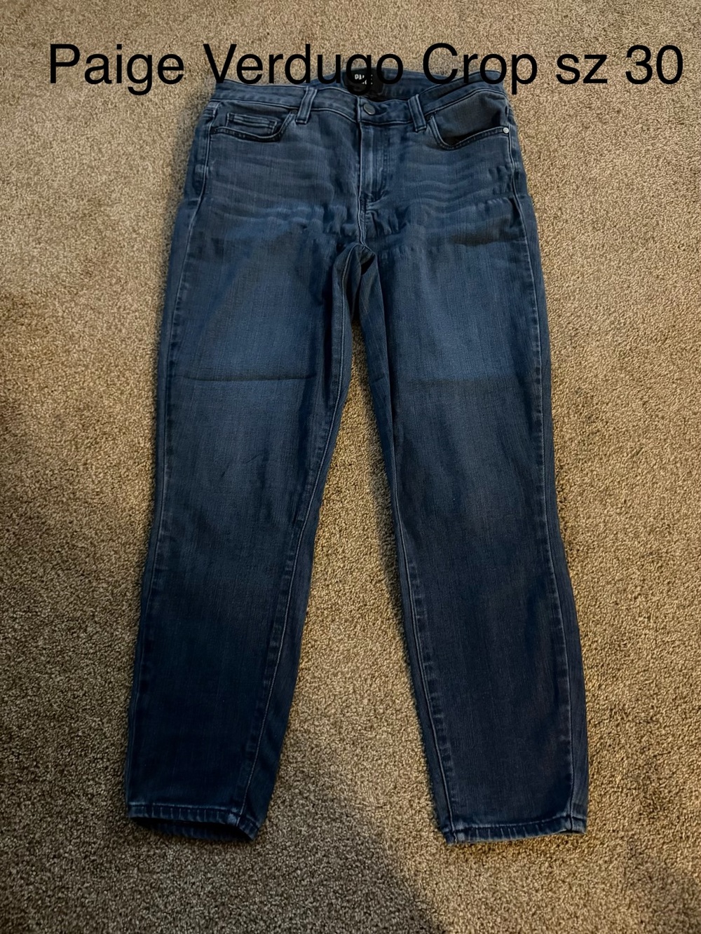 Paige Verdugo Crop woMen's Jeans - Dark Blue